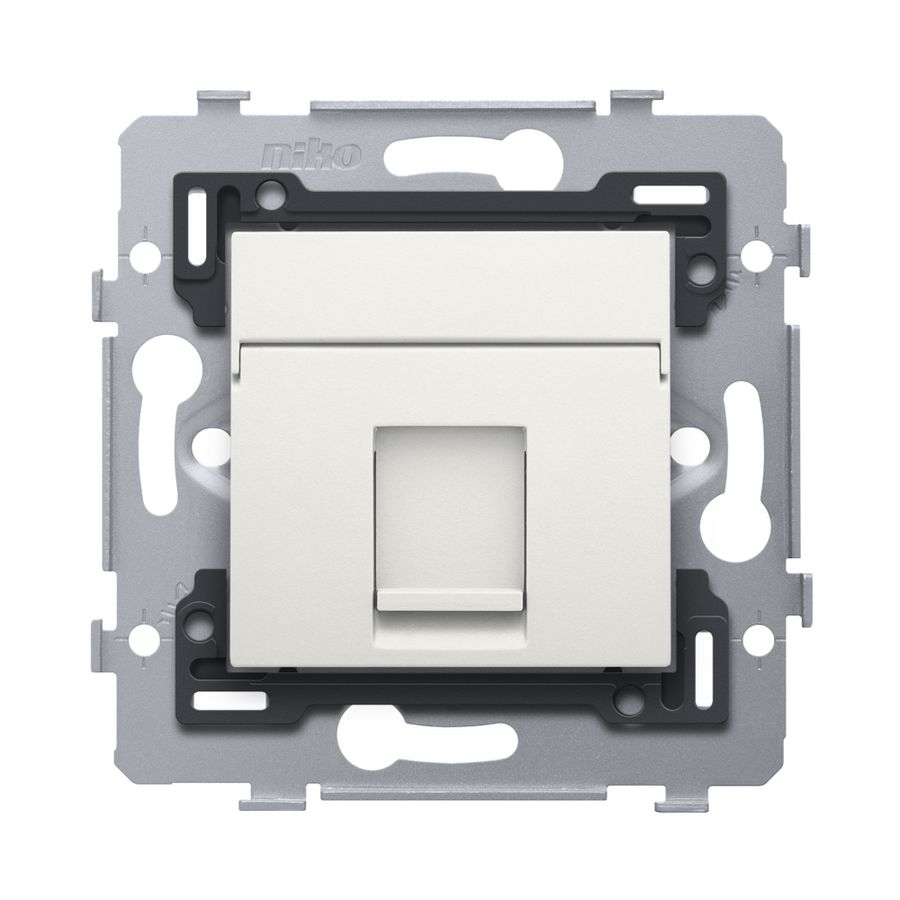 Stopcontact 1RJ45-aansl. UTP Cat. 5E PoE++ vlak white