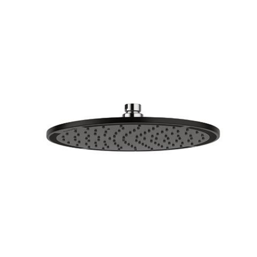 A-QA hoofddouche 250mm rond mat zwart