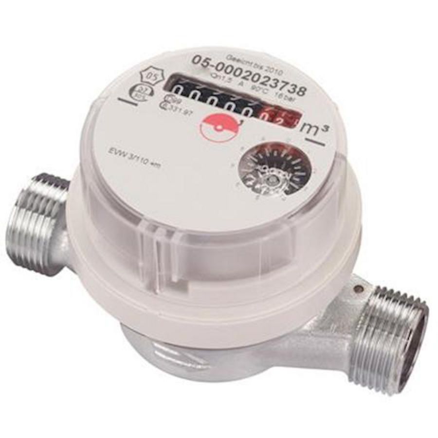 Watermeter EVW-IMP Qn 1.5 110mm 3/4"bt.
