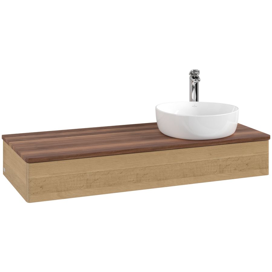 Wastafelonderkast Antao 1200x190x500mm Honey Oak L12052HN