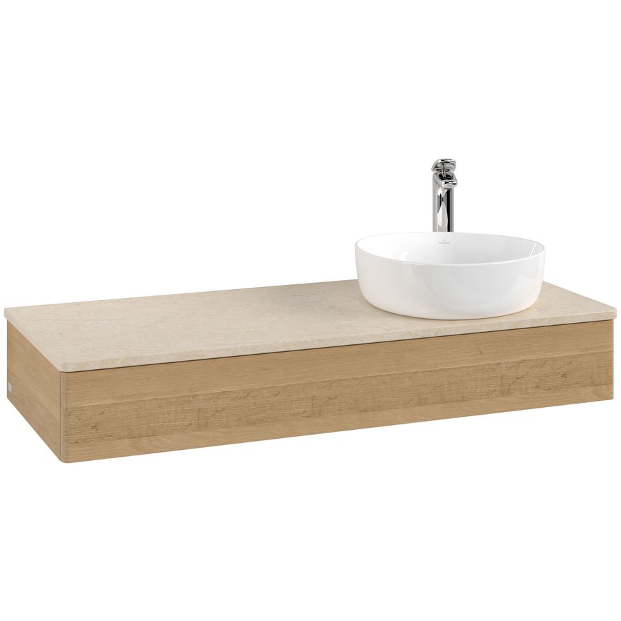 Wastafelonderkast Antao 1200x190x500mm Honey Oak L12053HN