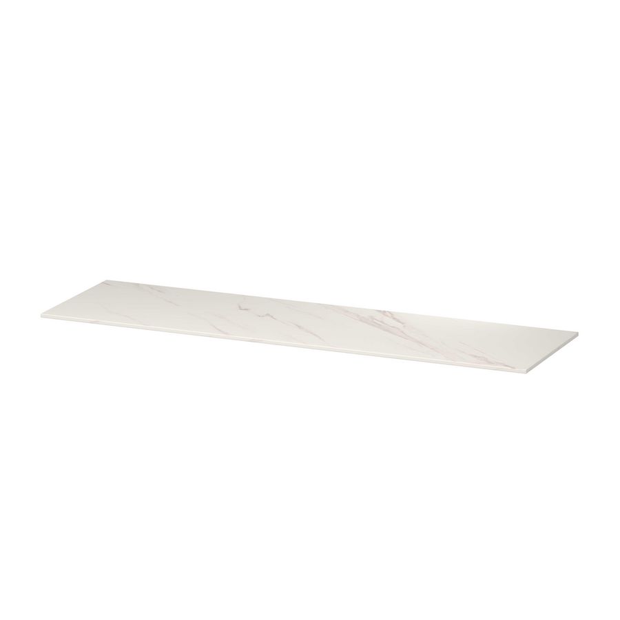INK Afdkplt keram. slab zndr uitsp. Calacatta mt 160x45