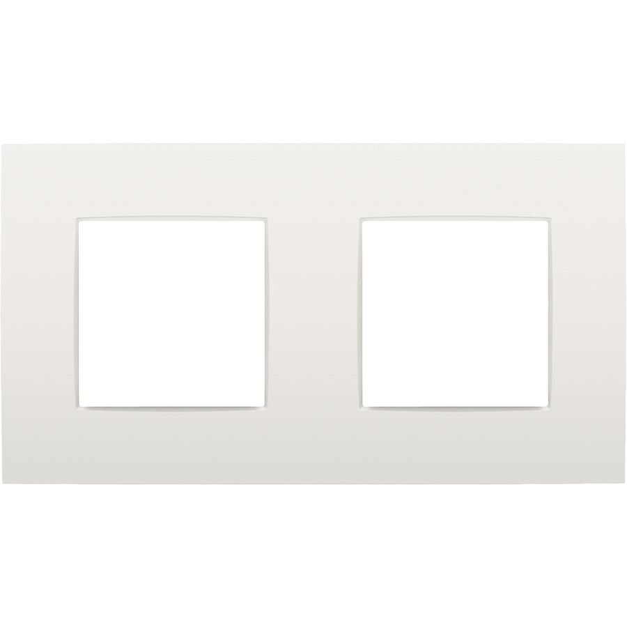 2-voudige afdekplaat hoh 71mm Intense white