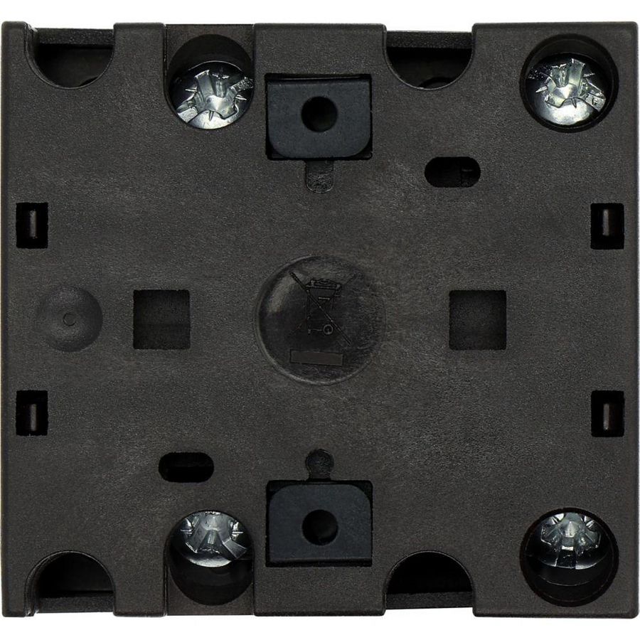 Omschakelaar 2 cont. 20A frontplaat:1-0-2 60gr. vast 1gats