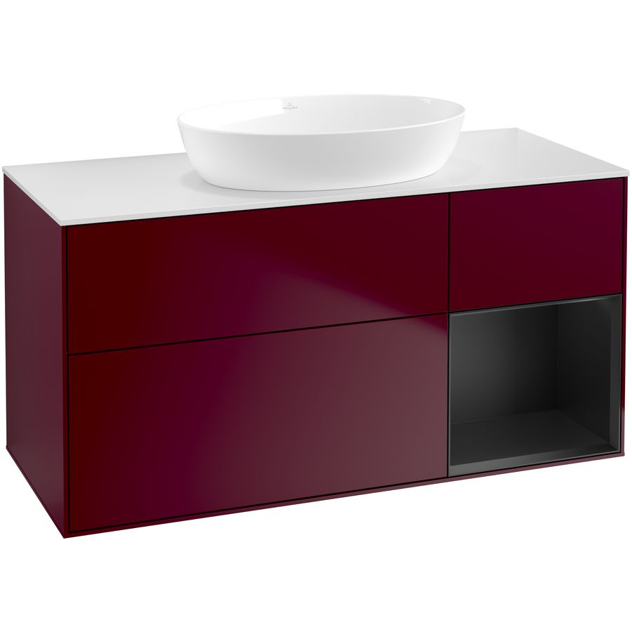 Wastafelonderkast Finion 1200x603x501mm Peony Matt Lacquer FA71PDHB
