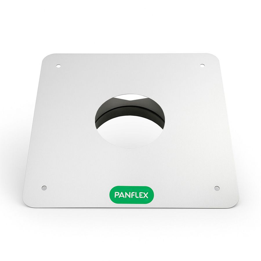 Afdekplaat Inox RVS 125mm