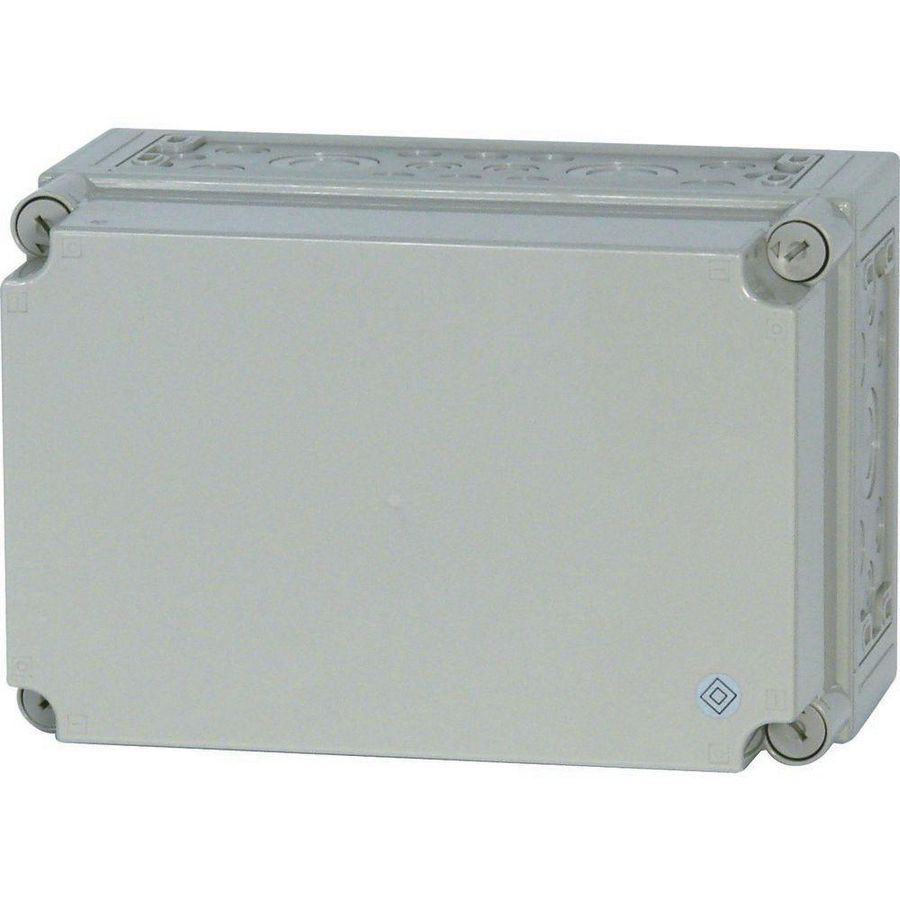 Kast Ci Hx250x375x225mm deksel Ral7035 metr.doordrukgaten