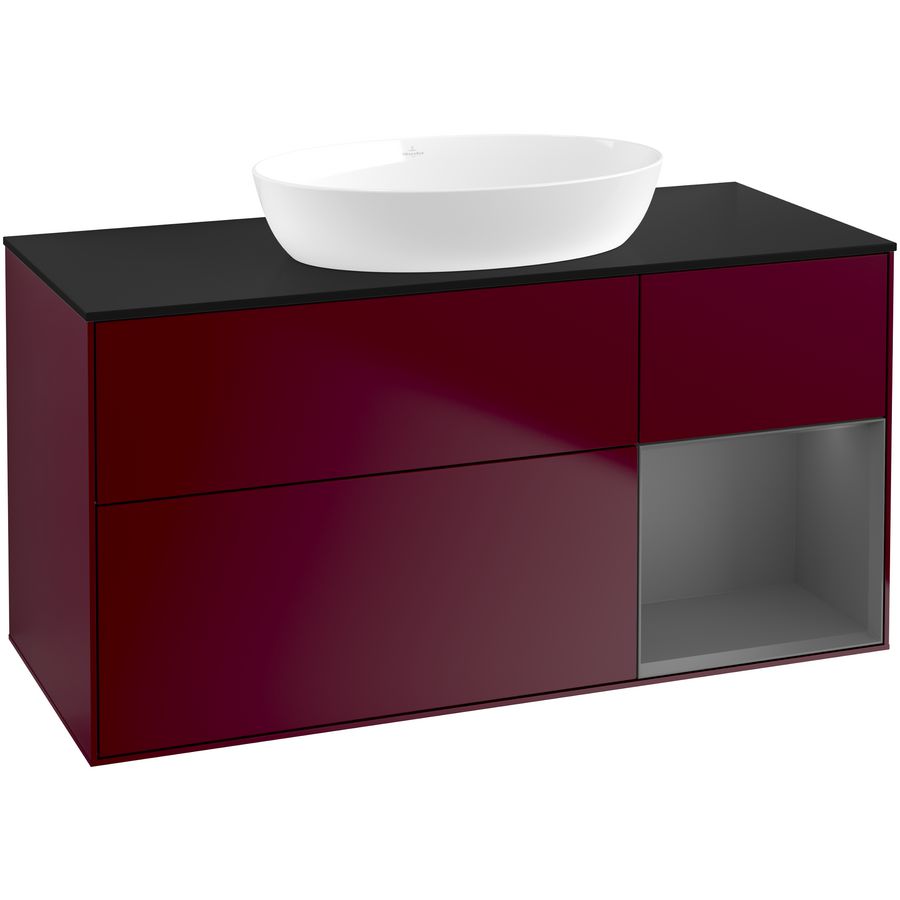 Wastafelonderkast Finion 1200x603x501mm Peony Matt Lacquer FA72GKHB