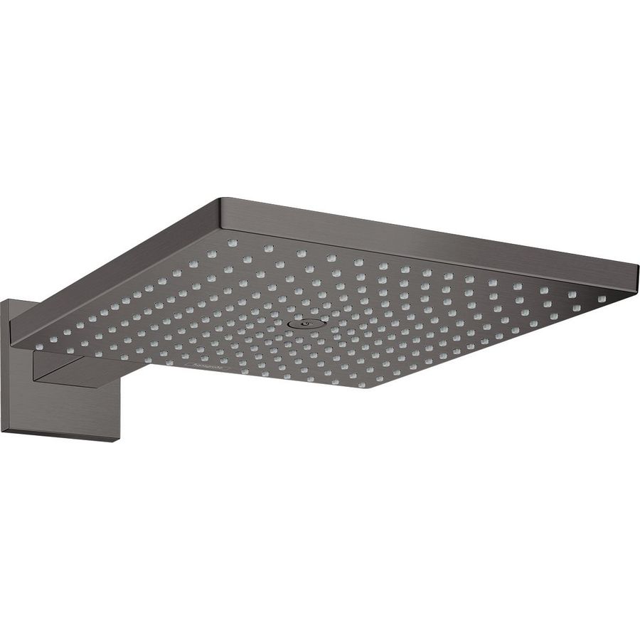 Raindance Square300 1 straalsoort hoofdd. 390mm brushed black chrome met d.arm