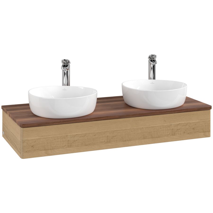 Wastafelonderkast Antao 1200x190x500mm Honey Oak L13052HN