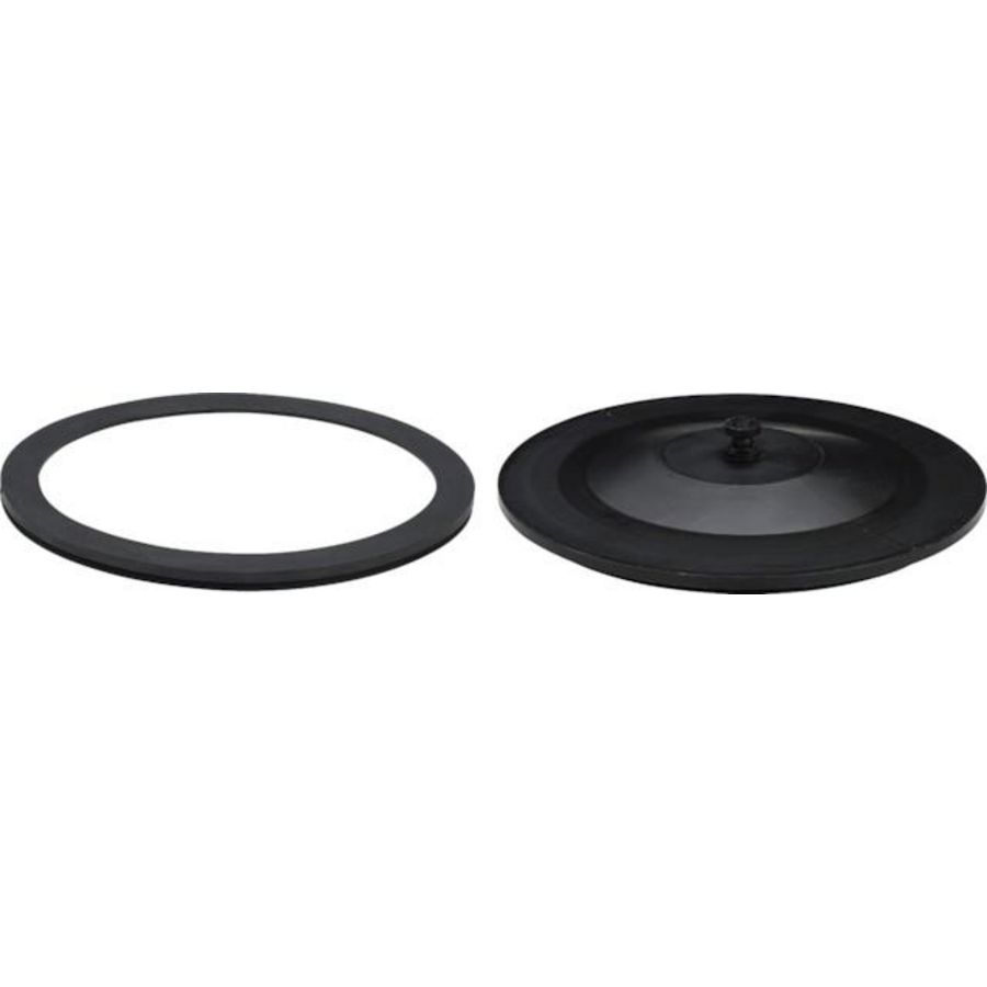 Pendelklep 100/125 kunststof/zwart