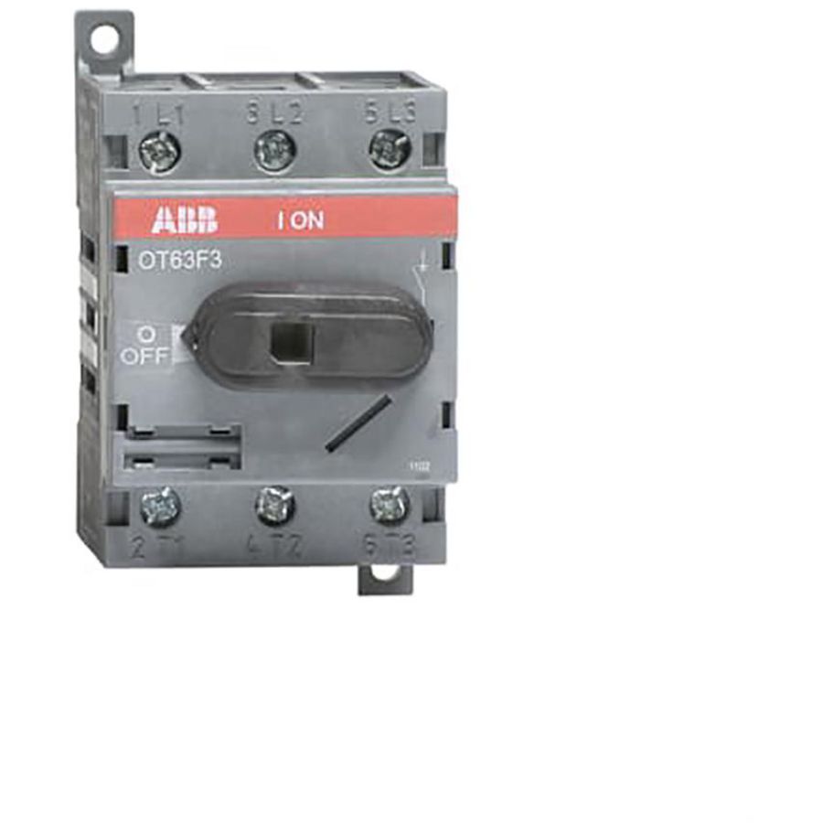 Lastscheider 3P 63 A AC/22/AC 23 bodem/DIN-rail montage