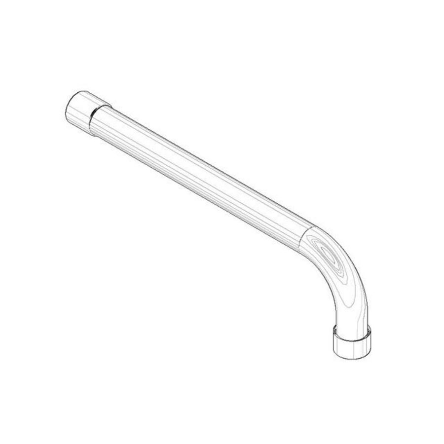 Uitloop 22x256mm Platina gebors.