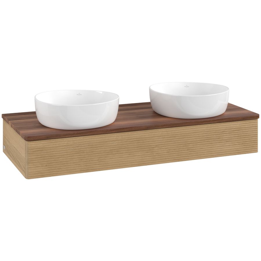 Wastafelonderkast Antao 1200x190x500mm Honey Oak L13112HN