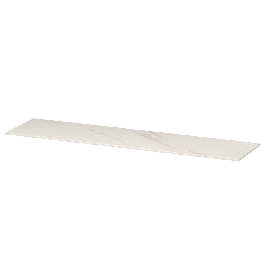 INK Afdkplt keram. slab zndr uitsp. Calacatta mt 180x45
