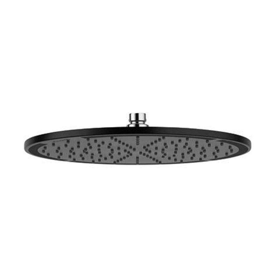 A-QA hoofddouche 300mm rond mat zwart