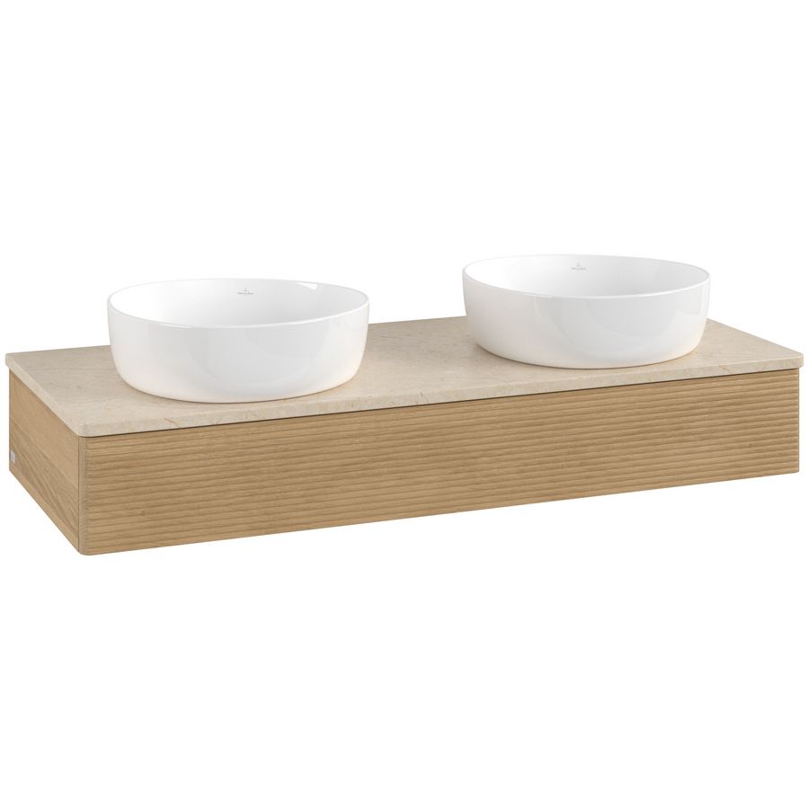 Wastafelonderkast Antao 1200x190x500mm Honey Oak L13113HN