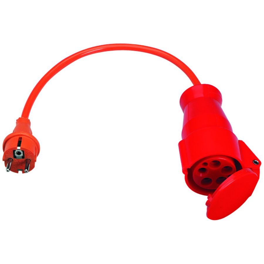 Driefase adapter 16 A CEE 5 polig