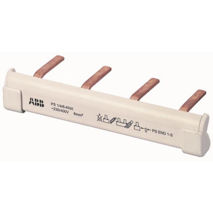 Verzamelrail KNX 1-fase 4 contacten  (PS1/4/6-KNX) VVE=10