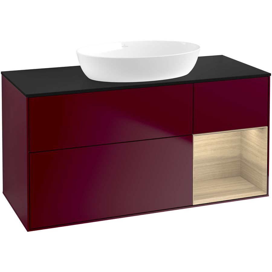 Wastafelonderkast Finion 1200x603x501mm Peony Matt Lacquer FA72PCHB
