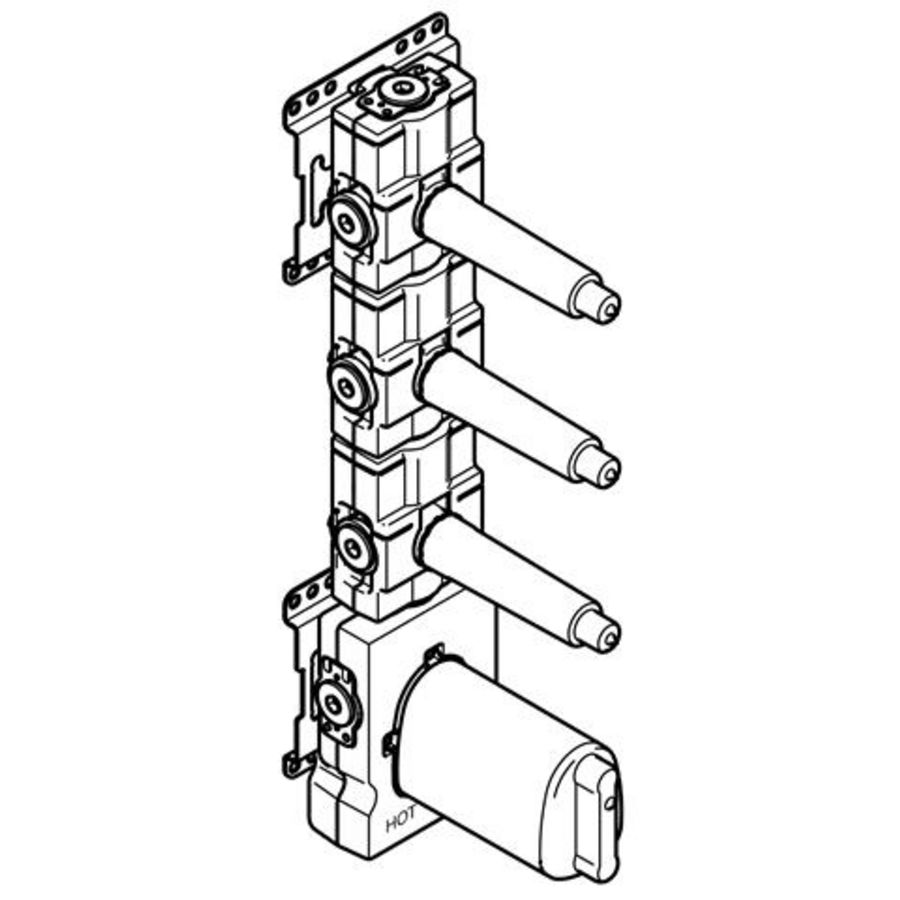 Inbproducten xTOOL therm.mod Inb+3 stopkranen 3/4 3553197090