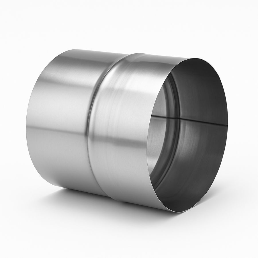 Adapter Inox Twin RVS 125mm