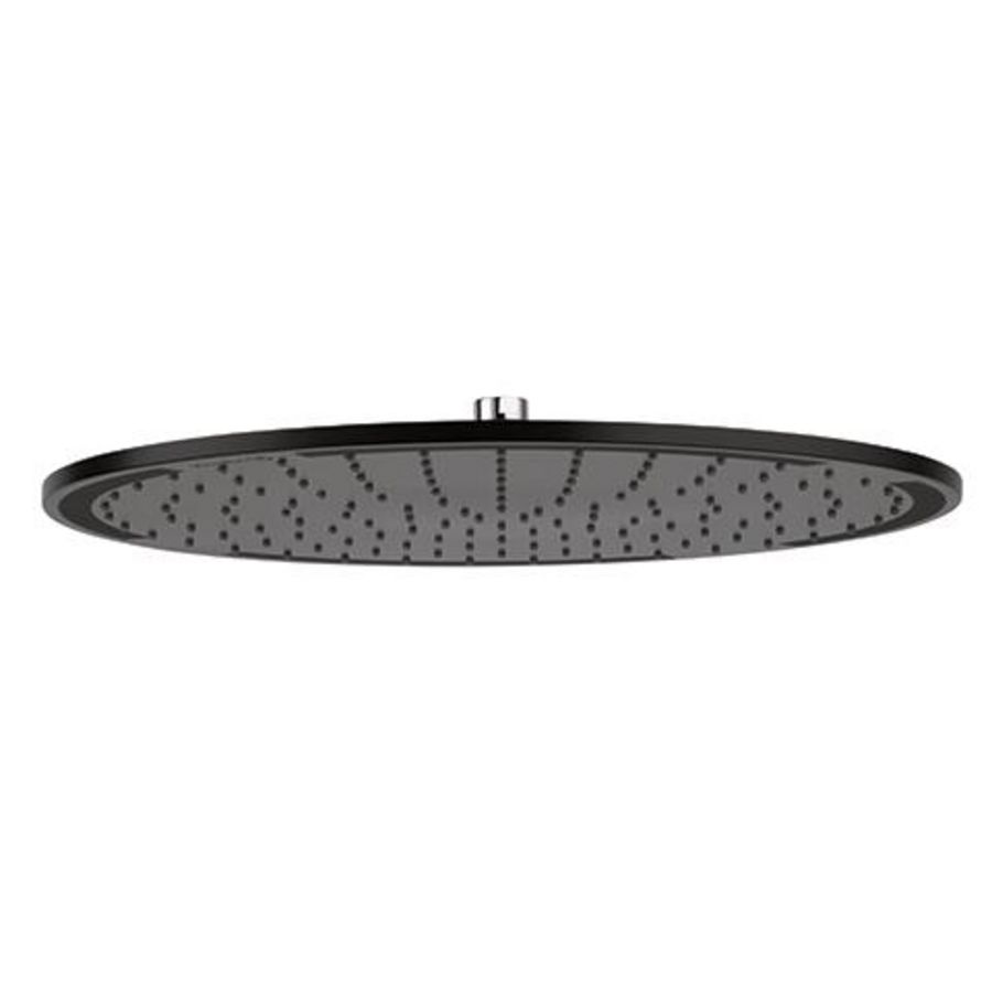 A-QA hoofddouche 400mm rond mat zwart