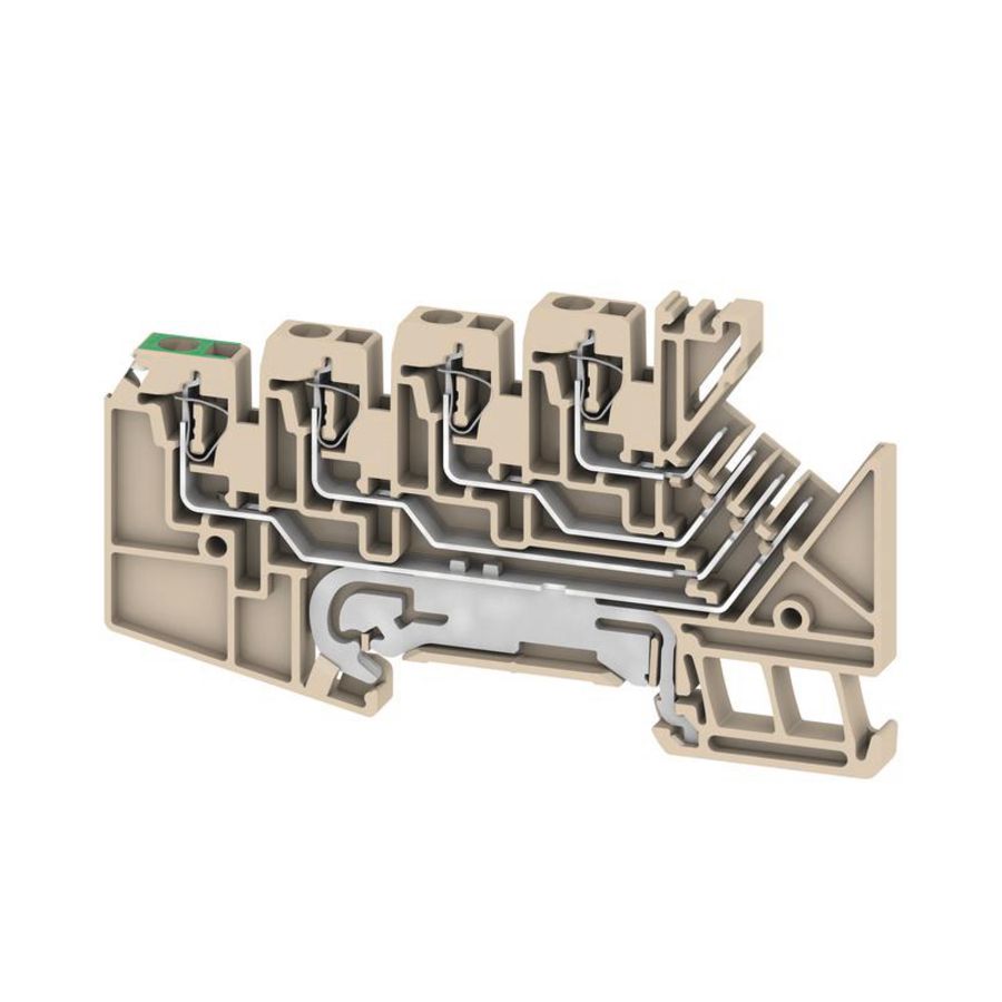 Aardklem PE terminal d.beige 1.5mm² 1698171001 VVE=50