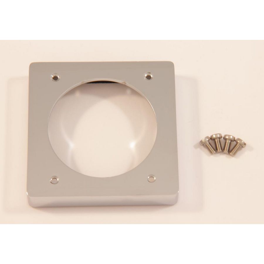 Distance frame escutcheon 1hole chroom