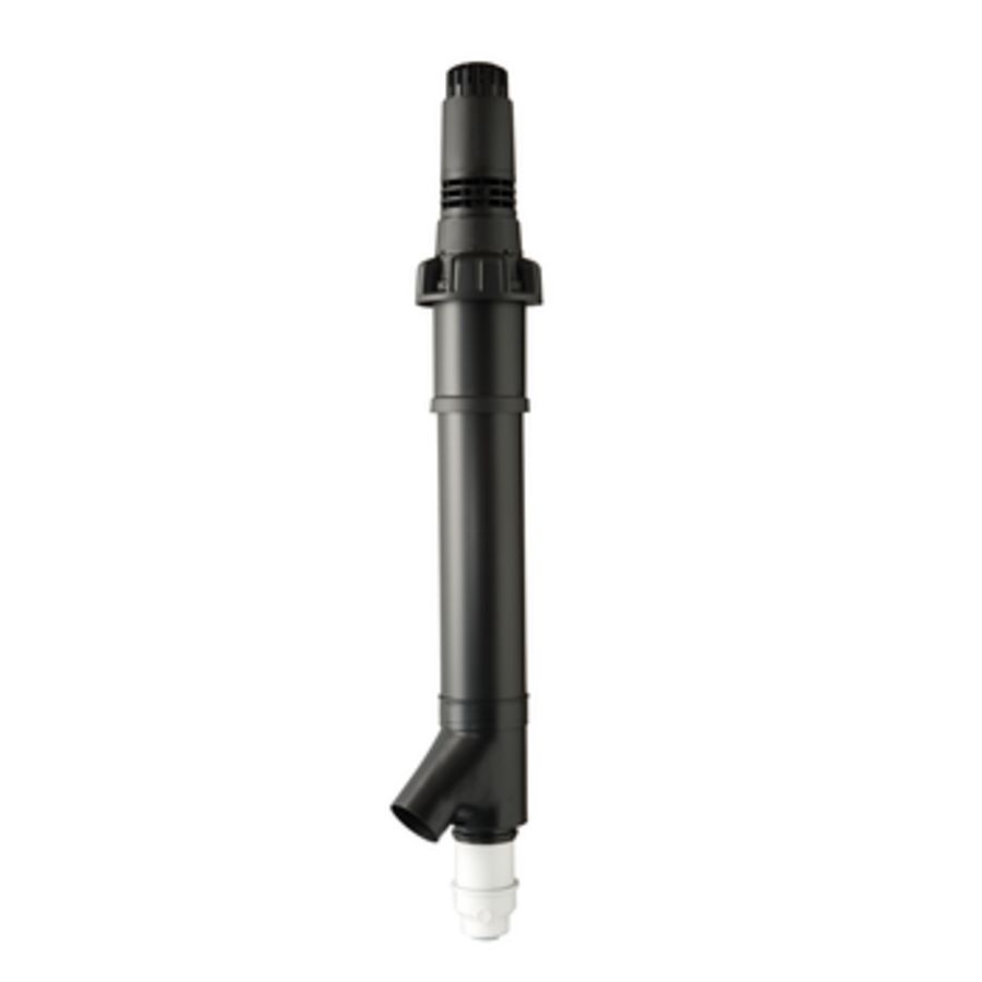 Rolux 5G combi HR dakdoorvoer 60/100 concentrisch l2100mm PP_KS + extra aansluiting Ø125 mm