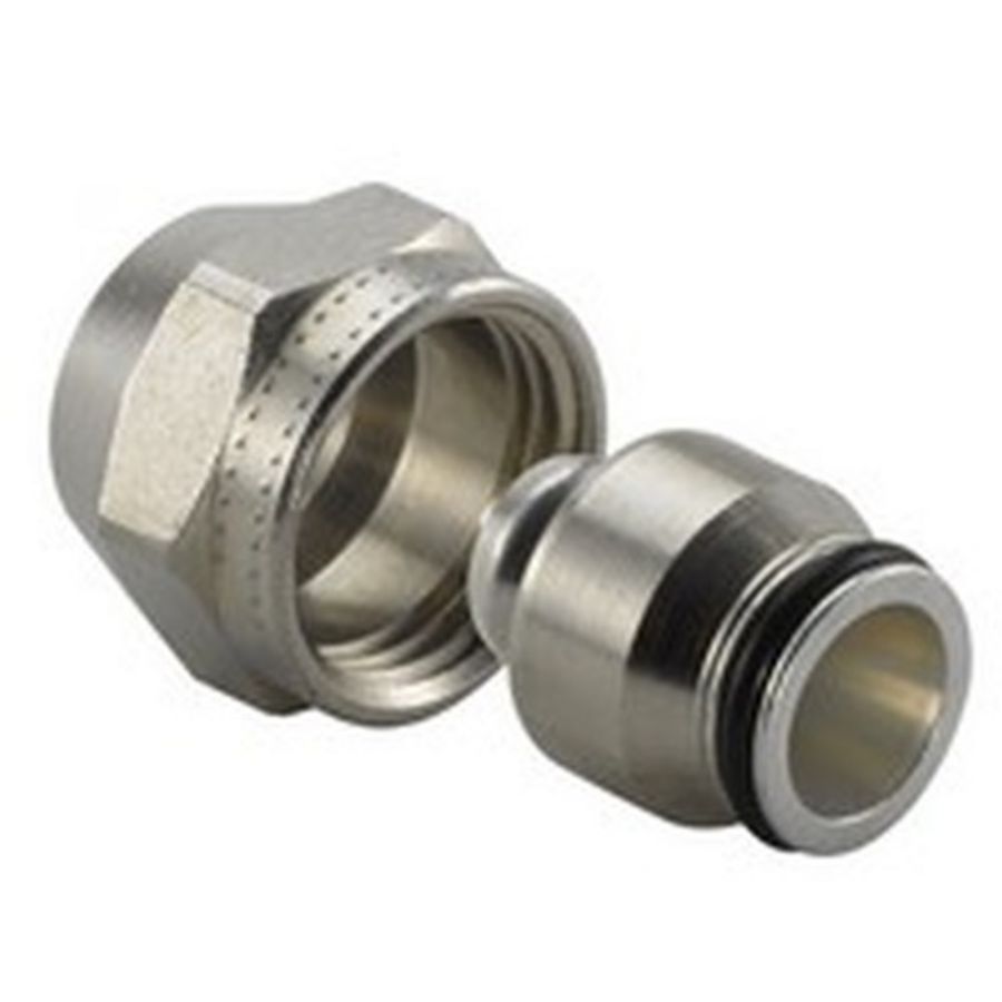 Schroefkoppeling Uni-X MLC NL 16mm x 15mm (G1/2" bt.)