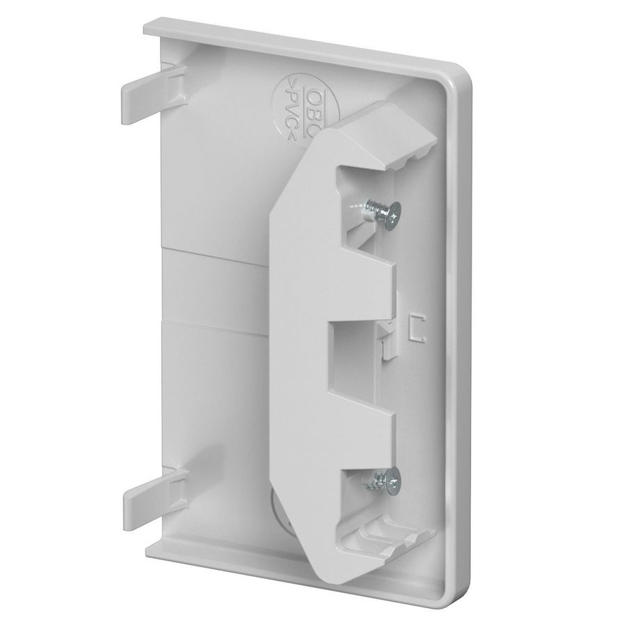 Eindstuk 70x110mm polyvinylchlorid lichtgrijs