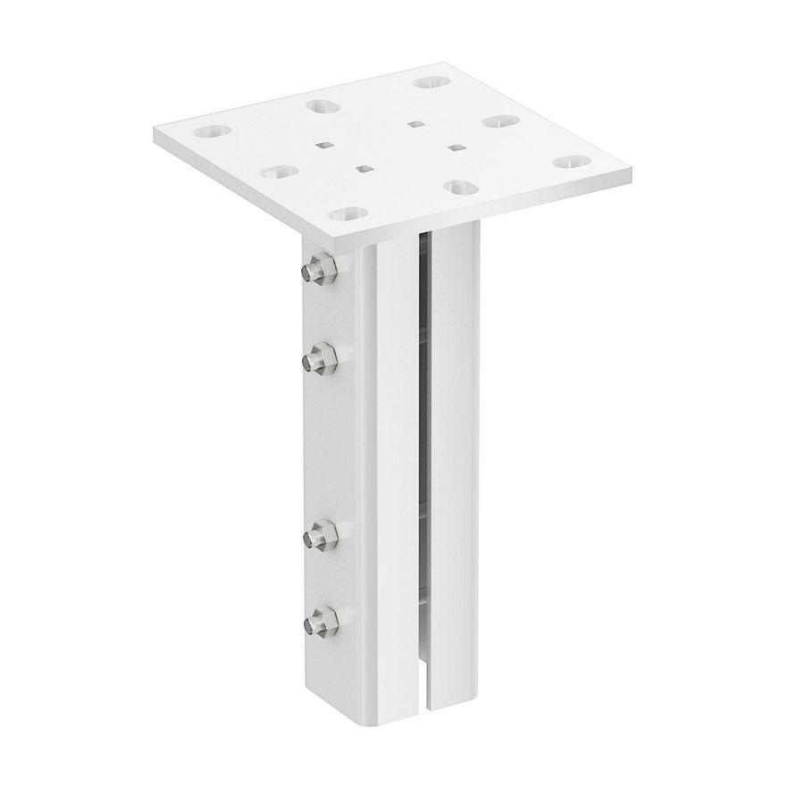 Plafondbevestiging 520 zinkpox wit RAL9010
