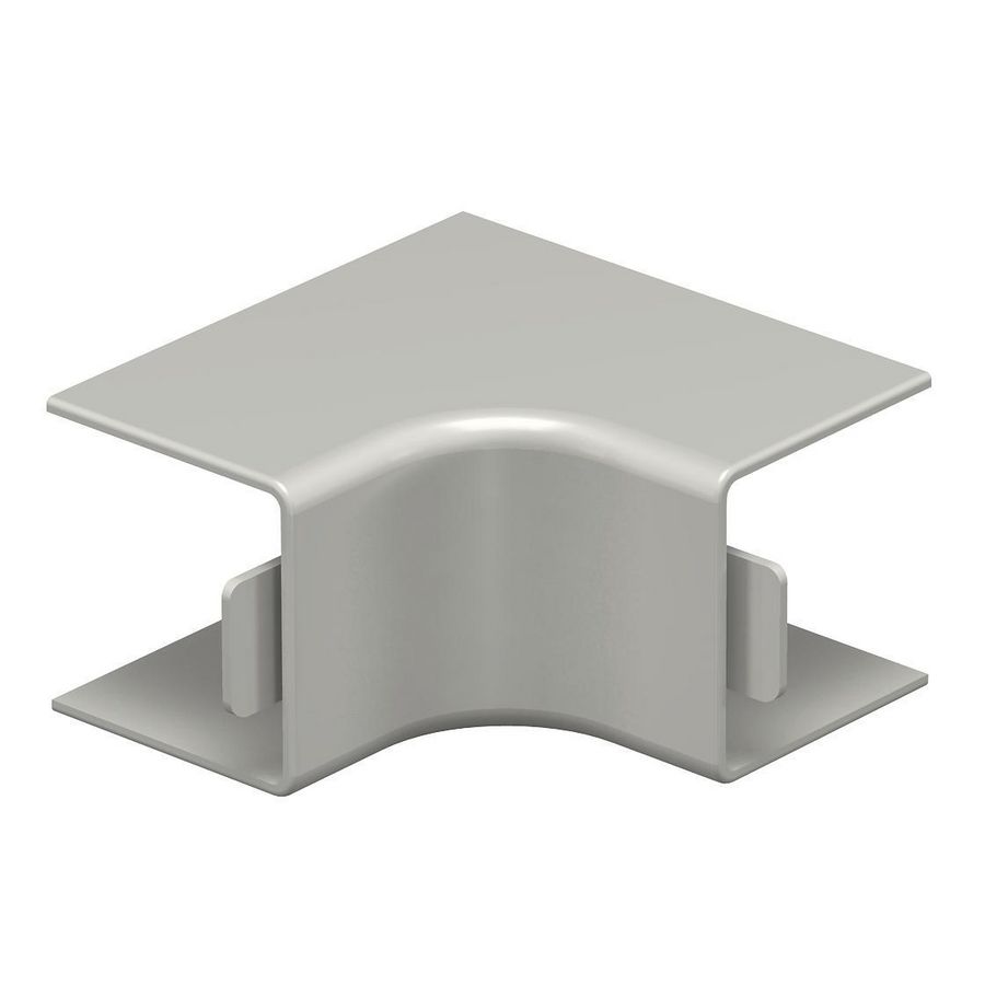 Binnenhoek 25x25mm polyvinylchlorid steengrijs VVE=4