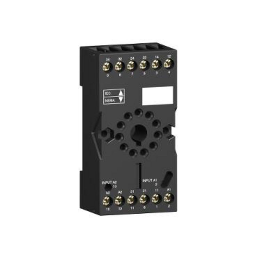 Relaisvoet Aparte contacten 12A < 250V conn. VVE=10