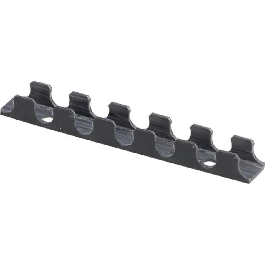 Klemrail 12 kunststof/zwart VVE=2