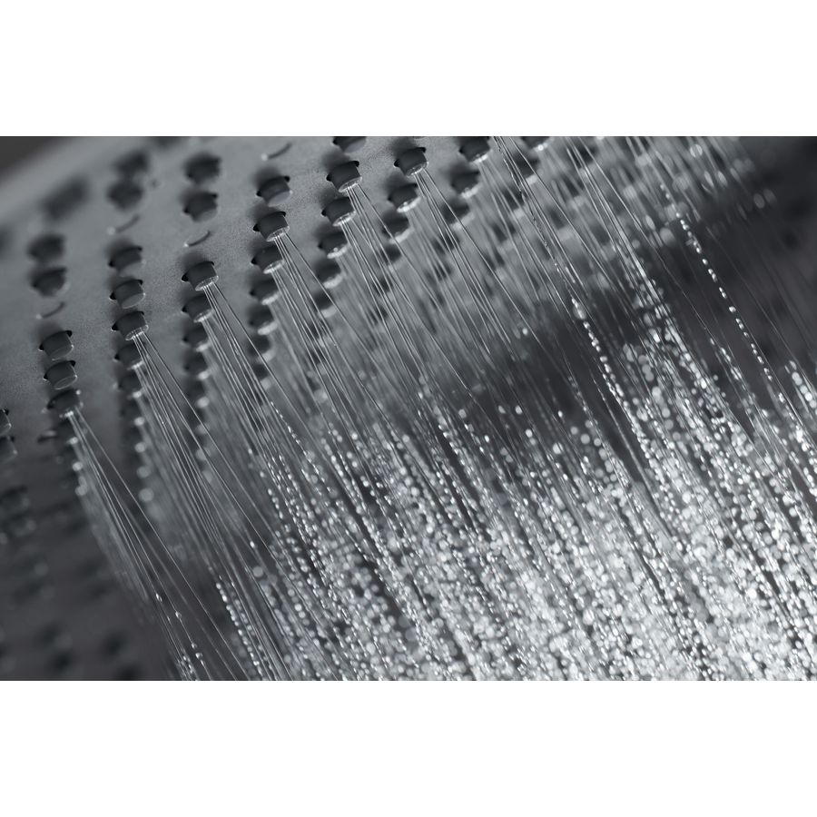 Hoofddouche Rainfinity 360 3 straalsoorten wand brushed black chrome