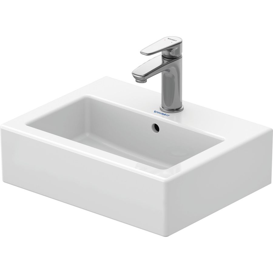 VERO #070445 fontein 450mm wit met kraangat met overloop geslepen onderzijde