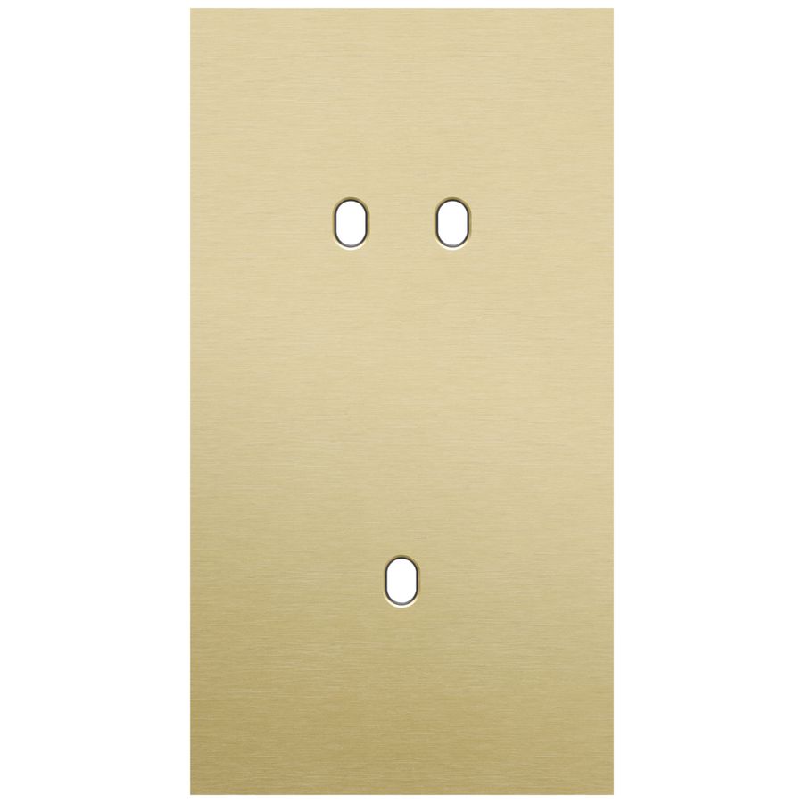 Tweevoudige afdekpl. verticaal 71mm centerafstand een tweevo
