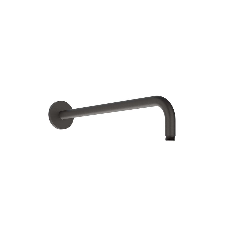 Douchearm wandmodel 40cm 1/2" rvs geborsteld carbon black