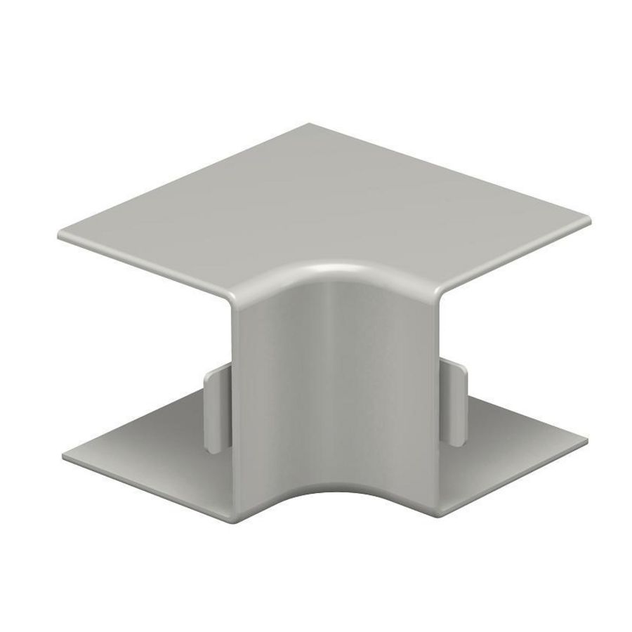 Binnenhoek 40x40mm polyvinylchlorid steengrijs VVE=4