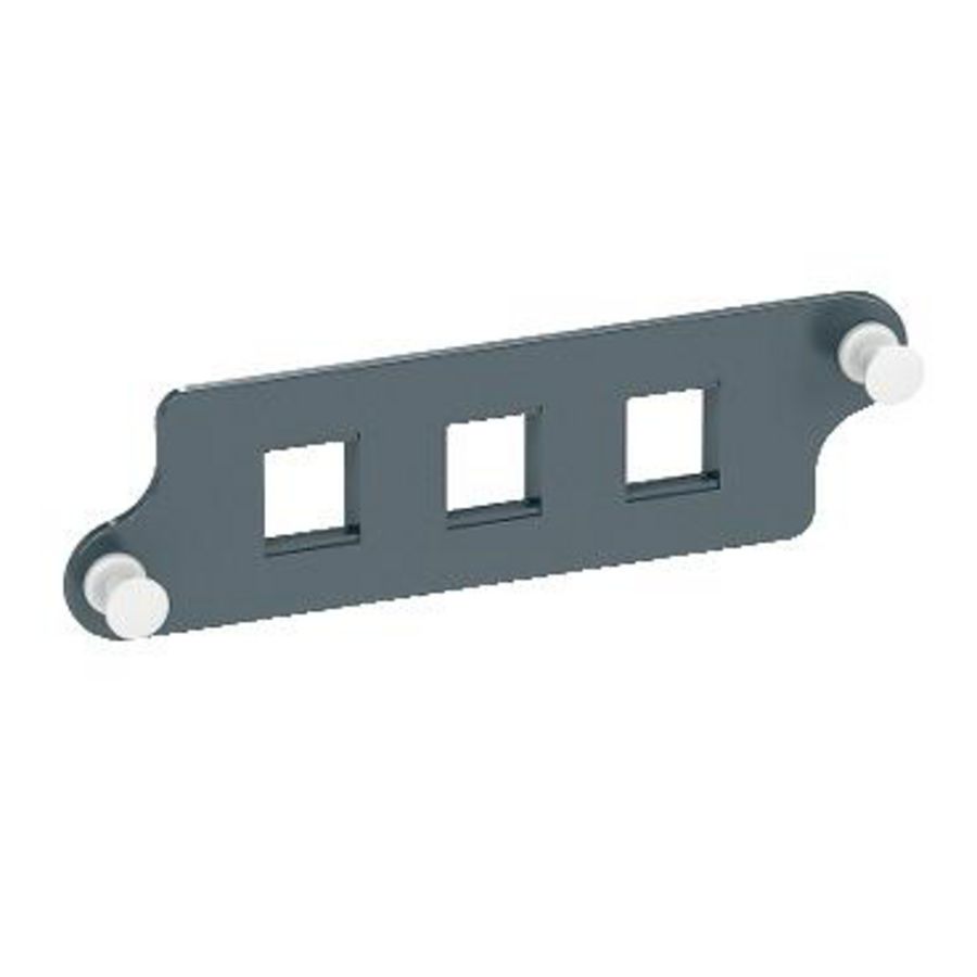 Frontplaat glasvezelpaneel 3 LC duplex adap Actassi 19-C