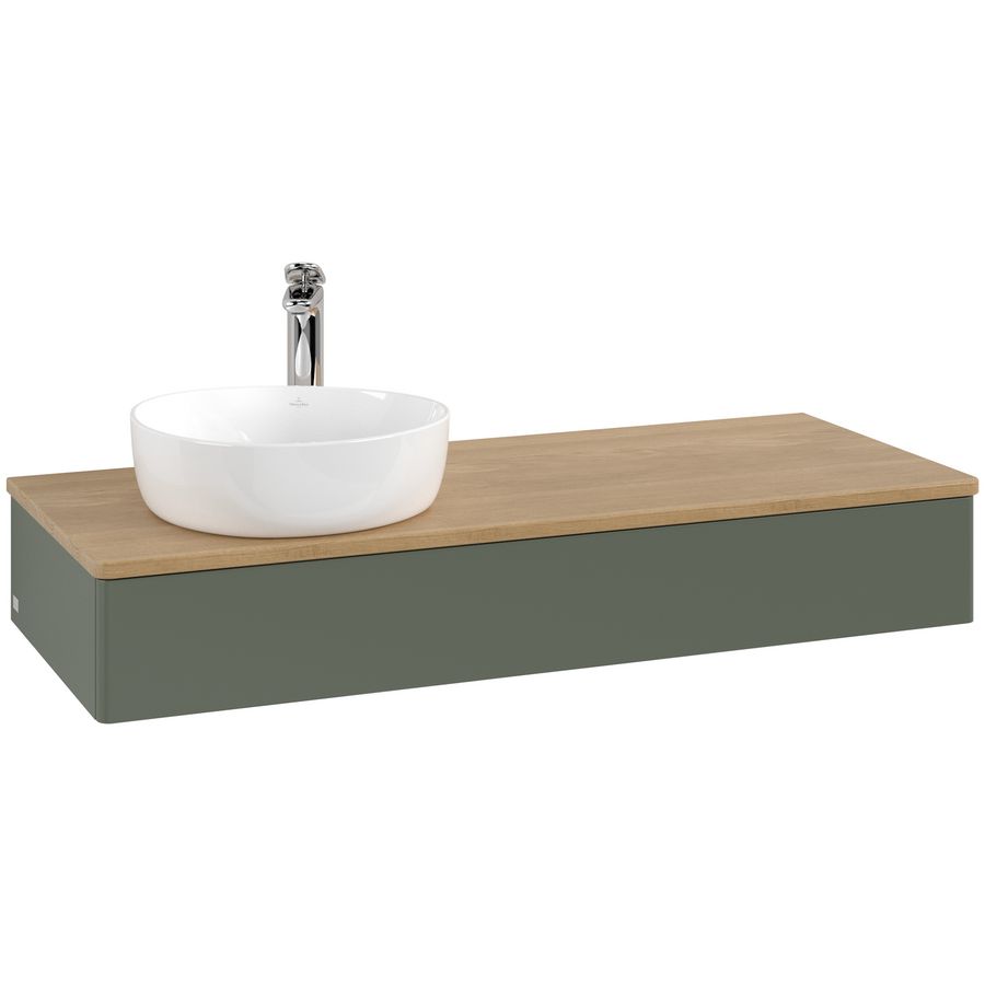Wastafelonderkast Antao 1200x190x500mm L.Green Matt Lacquer K11051HL