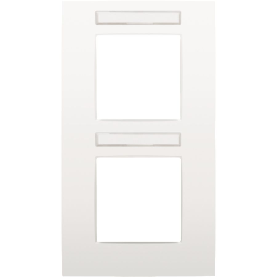 2-voudige afdekplaat hoh 71mm VERT Intense white