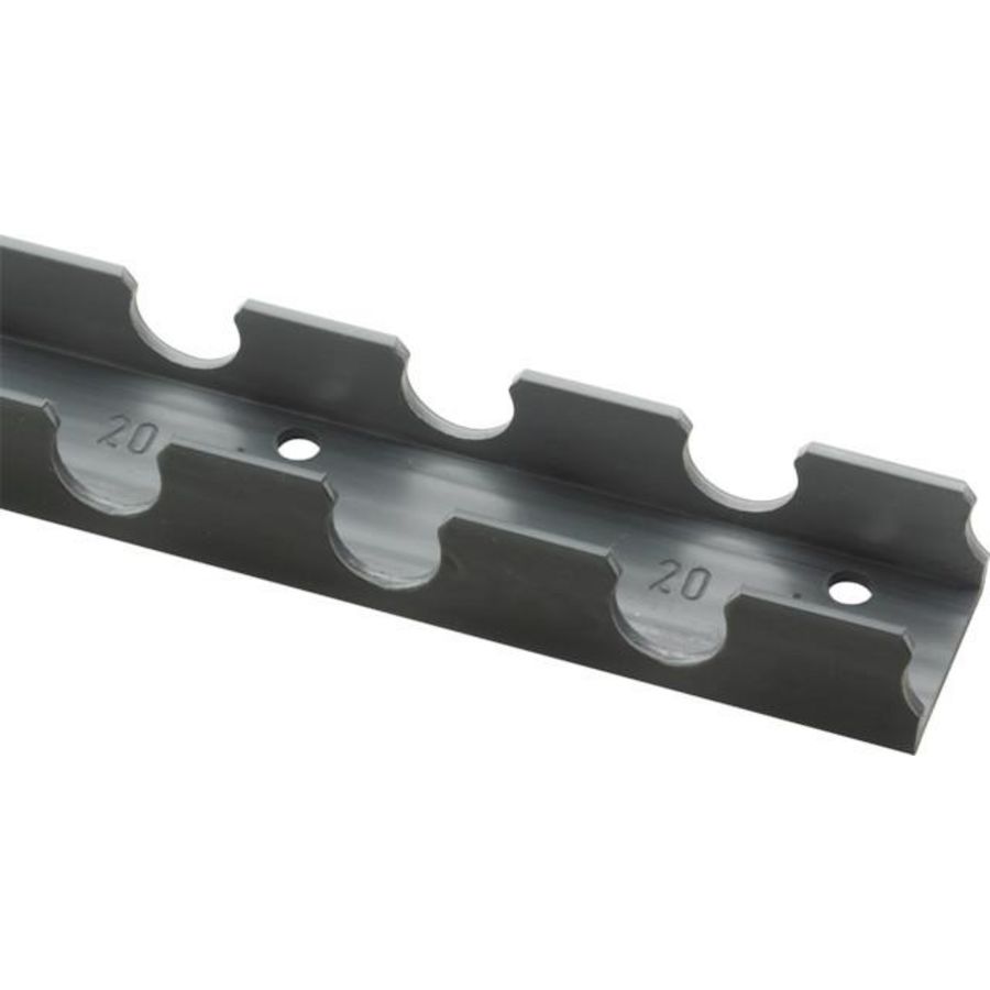 Klemrail 25 kunststof/zwart VVE=20