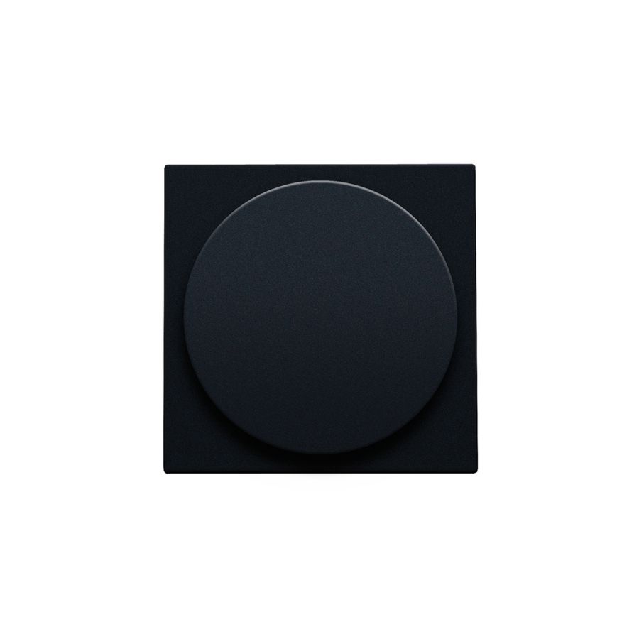 Afwerkingsset draaiknopdimmer/extensie incl. draaiknop black