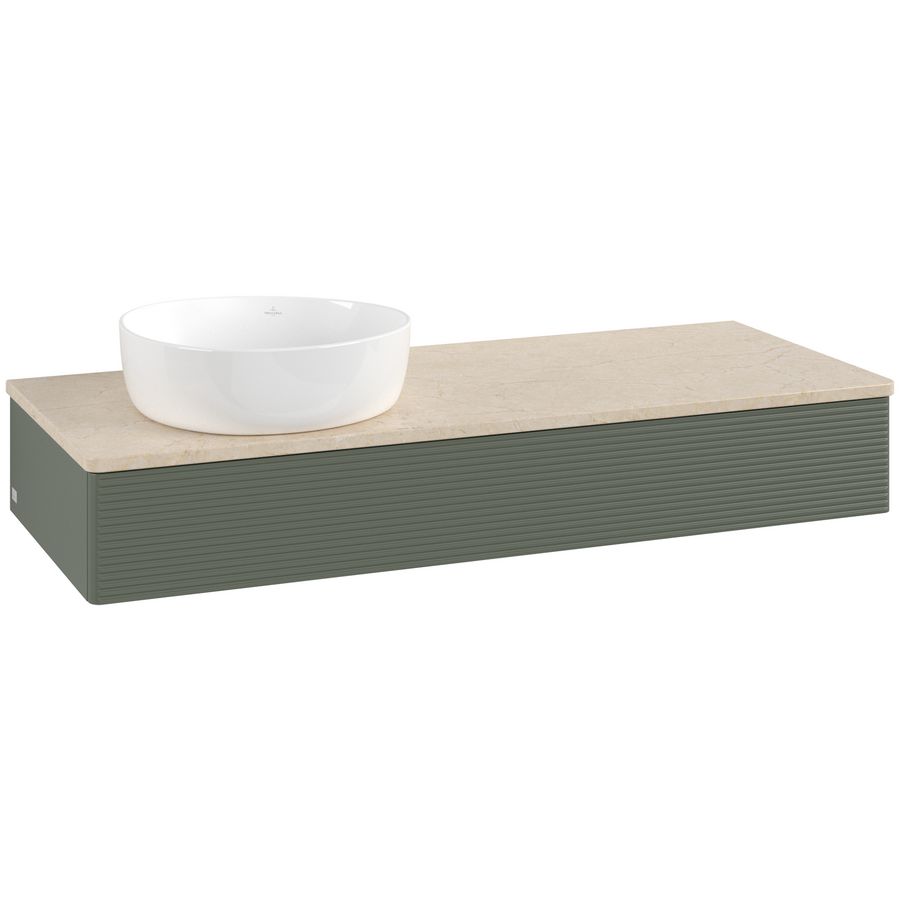 Wastafelonderkast Antao 1200x190x500mm L.Green Matt Lacquer K11113HL