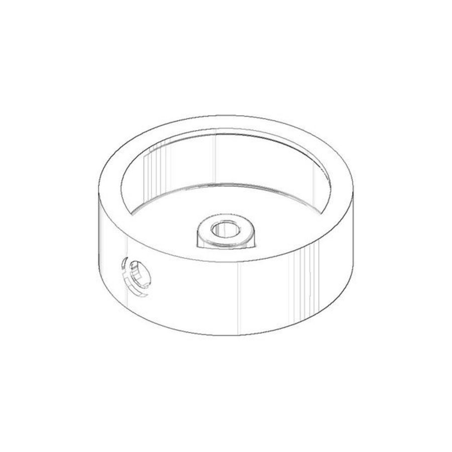 Houder 85x31mm Mat Wit