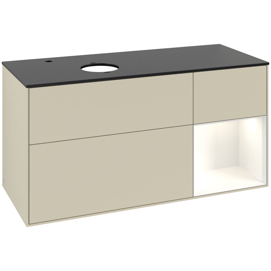Wastafelonderkast Finion 1200x603x501mm S.Grey Matt Lacquer G932GFHJ