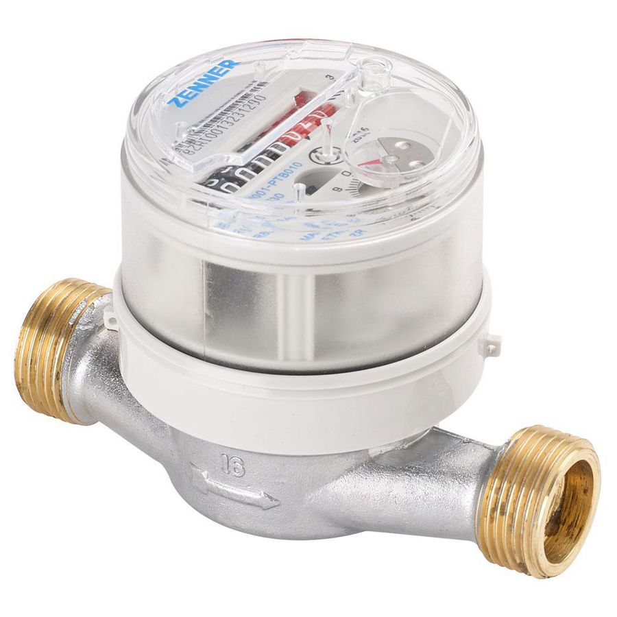 Watermeter ETWD-M Q3 4 m3/h DN20 1" bui.dr. L=130 m